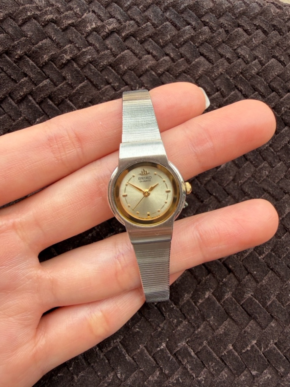 Seiko Silver and Gold-Tone Ladies' Quartz Watch